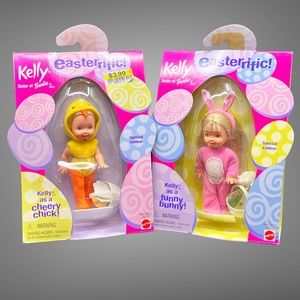 Barbie Kelly Easterrific Doll Lot of 2 Kelly as Funny Bunny & Cheery Chick